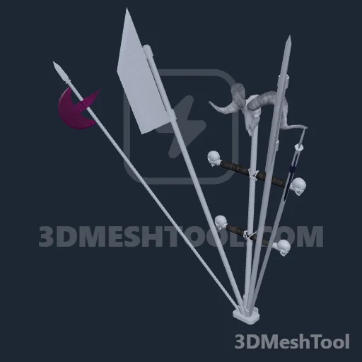 Kit caveira pintada medieval: foto do modelo no GTA V