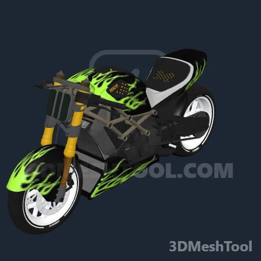 Chamas clássicas verdes: foto do modelo no GTA V