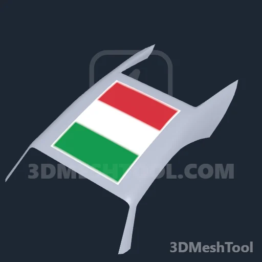 Bandeira Itália: foto do modelo no GTA V