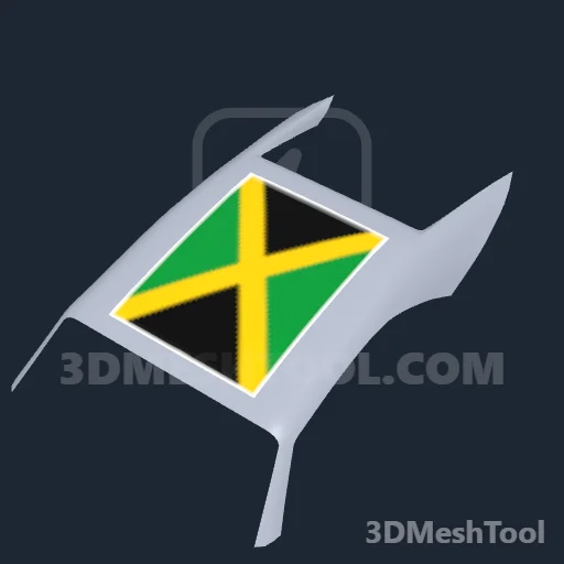 Bandeira Jamaica: foto do modelo no GTA V