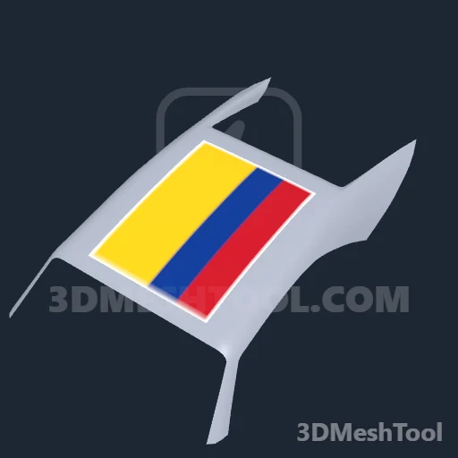 Bandeira Colômbia: foto do modelo no GTA V