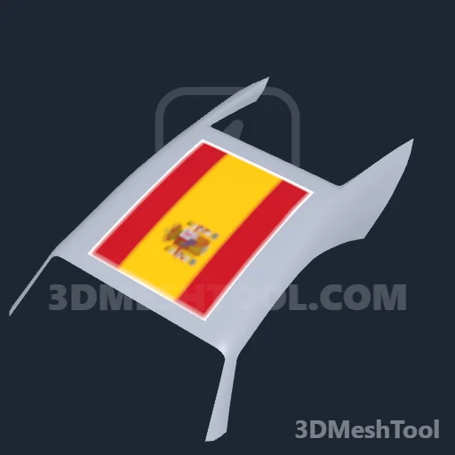 Bandeira Espanha: foto do modelo no GTA V