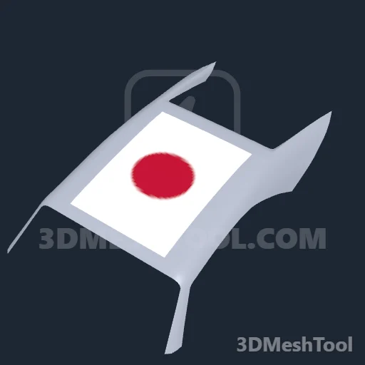 Bandeira Japão: foto do modelo no GTA V