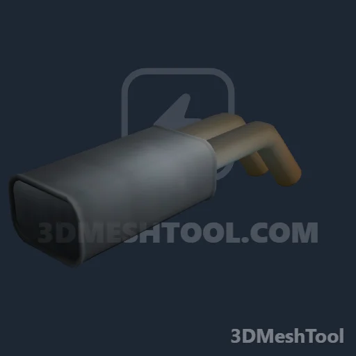 Cano duplo Mk II titânio (keitora_exhaust3) - hash 0x8FA28867 / 2409793639: foto no GTA V