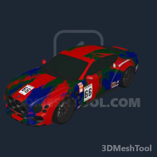 Bandeira abstrata: foto do modelo no GTA V