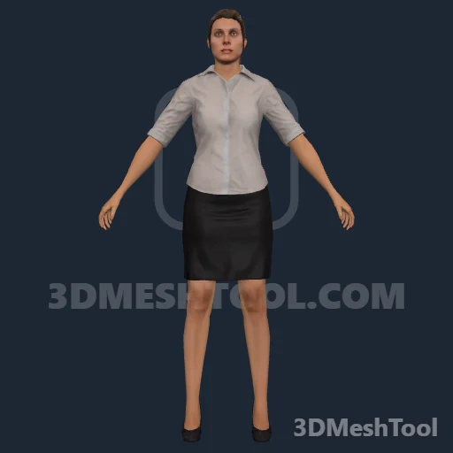 Agente imobiliária: foto do modelo no GTA V
