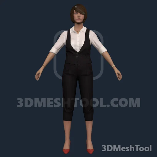 Executiva casual: foto do modelo no GTA V