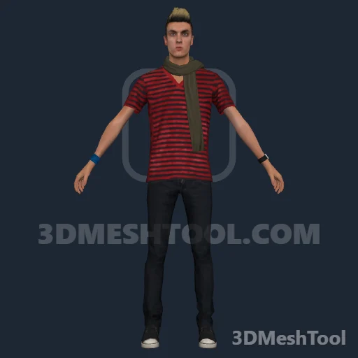 Hipster esportivo (a_m_y_hipster_01) - hash 0x2307A353 / 587703123: foto no GTA V
