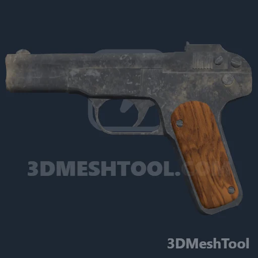 WEAPON_PISTOL_M1899: foto do modelo no RedM (RDR2)