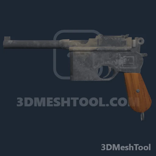 WEAPON_PISTOL_MAUSER_DRUNK: foto do modelo no RedM (RDR2)