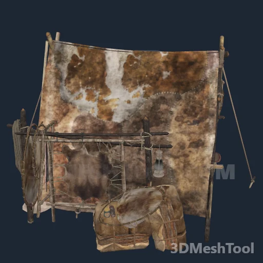 pg_ambcamp01x_tent_hide: foto do modelo no RedM (RDR2)