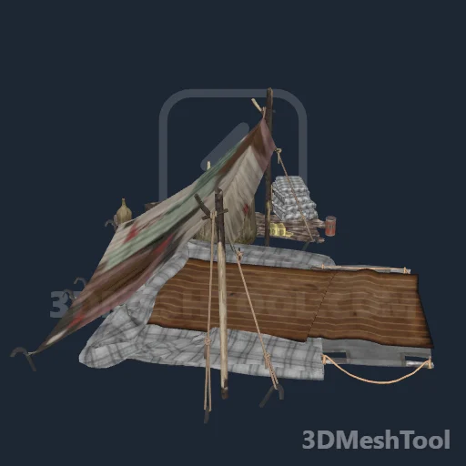 pg_ambcamp01x_tent_patchwork_lean: foto do modelo no RedM (RDR2)