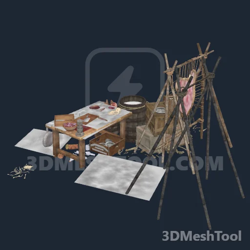 pg_mp_possecamp_butchertable02x: foto do modelo no RedM (RDR2)