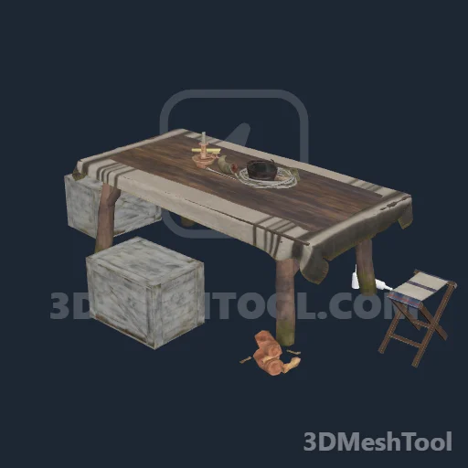 pg_mp_possecamp_decor_trad_table: foto do modelo no RedM (RDR2)