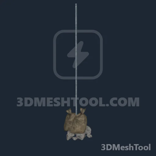 pg_mp_possecamp_flagpole_small000x: foto do modelo no RedM (RDR2)