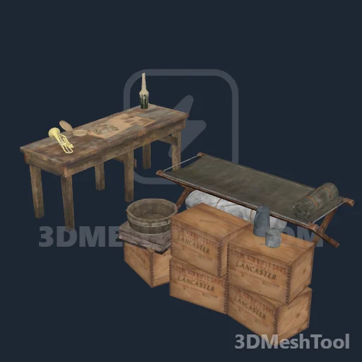 pg_mp_possecamp_tent_coveredleanto_military01_b: foto do modelo no RedM (RDR2)