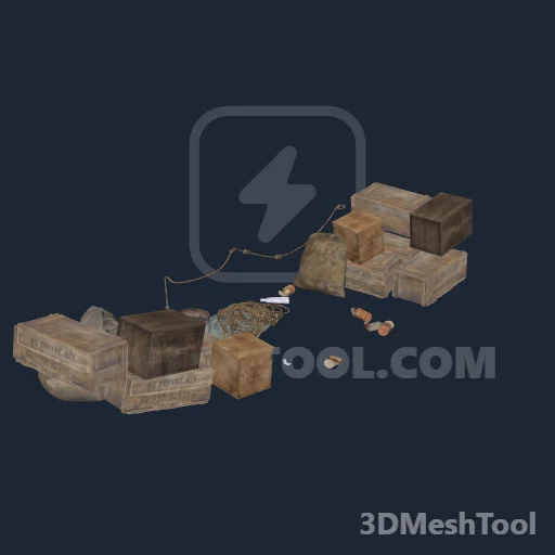 pg_mp_veh_rowboatswamp_supplies01: foto do modelo no RedM (RDR2)