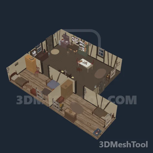 dai_farmhouse01_int: foto do modelo no RedM (RDR2)