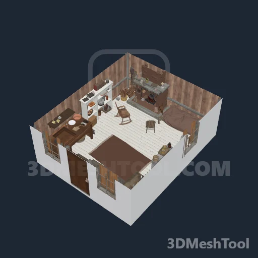 ldj_shack01_int: foto do modelo no RedM (RDR2)