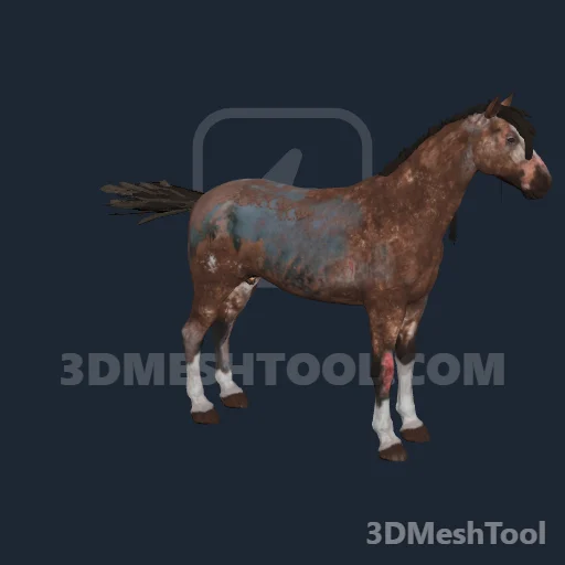 a_c_horse_murfreebrood_mange_01: foto do modelo no RedM (RDR2)