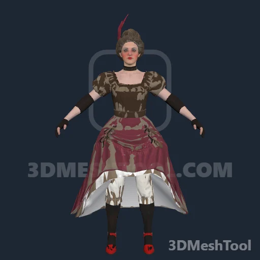 cs_cancan_01: foto do modelo no RedM (RDR2)