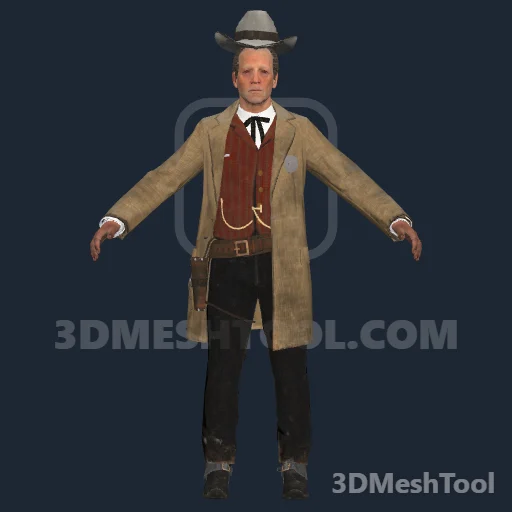 cs_famousgunslinger_06: foto do modelo no RedM (RDR2)