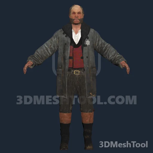 cs_strsheriff_01: foto do modelo no RedM (RDR2)