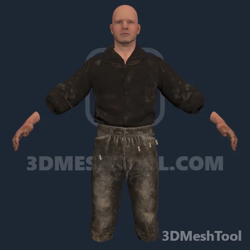 mp_male: foto do modelo no RedM (RDR2)
