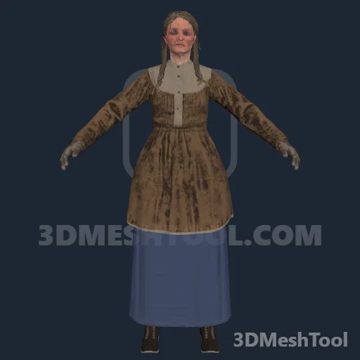 mp_u_f_m_bountytarget_010: foto do modelo no RedM (RDR2)