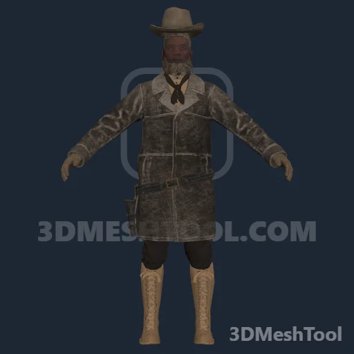 mp_u_m_m_bountytarget_011: foto do modelo no RedM (RDR2)