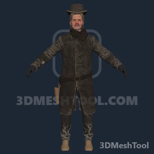 mp_u_m_m_bountytarget_054: foto do modelo no RedM (RDR2)