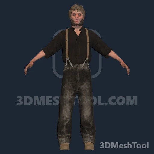 re_animalmauling_males_01: foto do modelo no RedM (RDR2)
