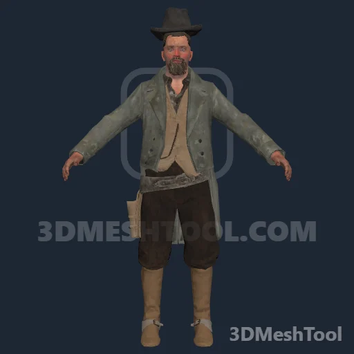 re_drunkdueler_males_01: foto do modelo no RedM (RDR2)