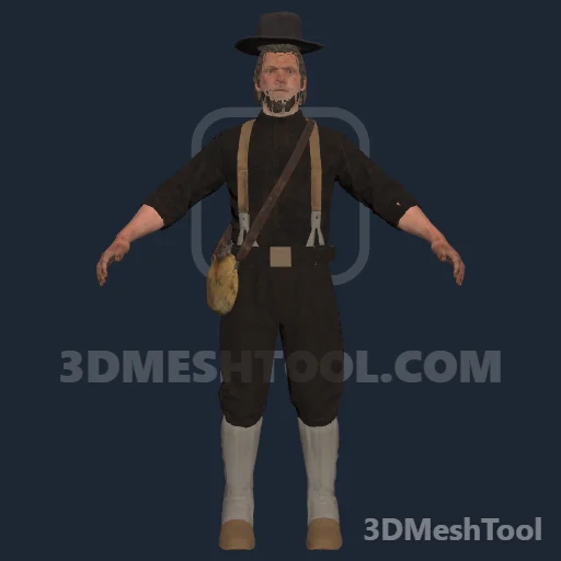u_m_m_armytrn4_01: foto do modelo no RedM (RDR2)