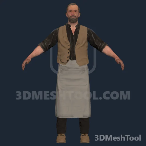 u_m_m_tumbartender_01: foto do modelo no RedM (RDR2)
