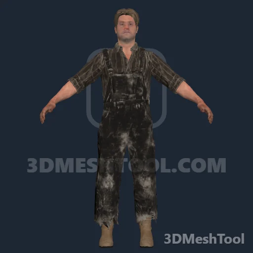 u_m_y_htlworker_01: foto do modelo no RedM (RDR2)