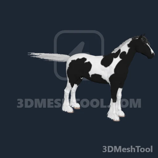 a_c_horse_gypsycob_piebald - hash 0xE8BEFB8D / 3904830349: foto no RedM (RDR2)