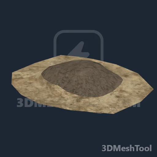 mp005_p_dirtpile_hen_b_buried: foto do modelo no RedM (RDR2)