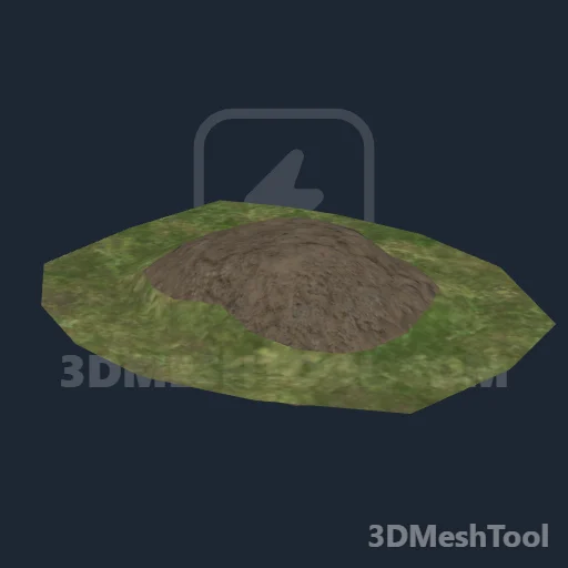 MP005_P_DIRTPILE_TALL_BURIED: foto do modelo no RedM (RDR2)