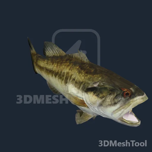 p_cs_fishlargemouthbass01x - hash 0x665C801E / 1717338142: foto no RedM (RDR2)