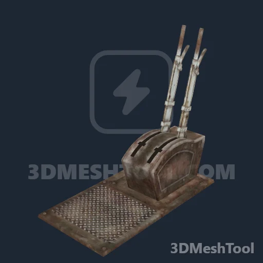 p_railroadlever02x: foto do modelo no RedM (RDR2)