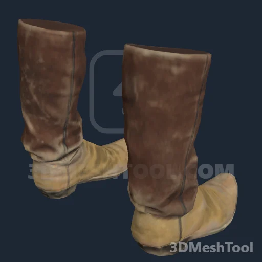 CLOTHING_HL_PLAYER_BOOT_000_6: foto do modelo no RedM (RDR2)