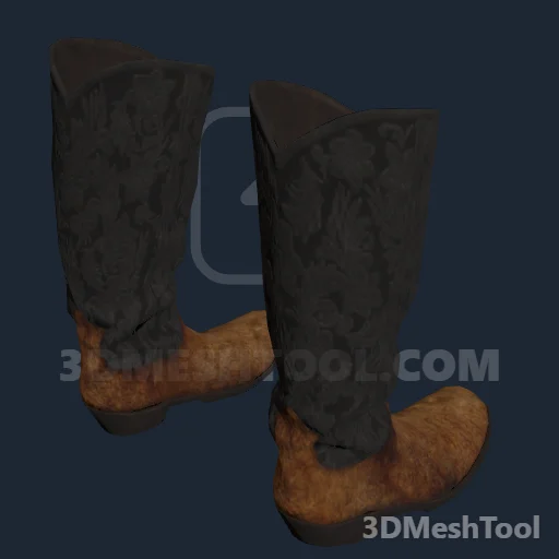 CLOTHING_HL_PLAYER_BOOT_048_1: foto do modelo no RedM (RDR2)