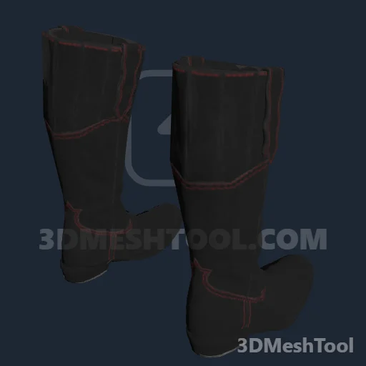 CLOTHING_ITEM_F_BLACKROSE_BOOTS_000: foto do modelo no RedM (RDR2)