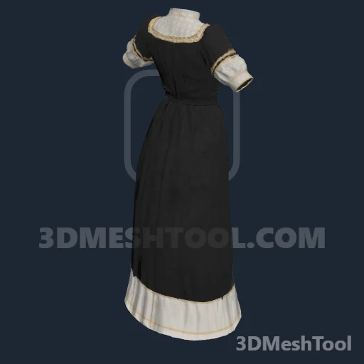 CLOTHING_ITEM_F_DRESS_001: foto do modelo no RedM (RDR2)