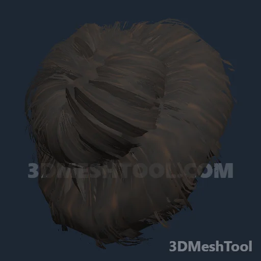 CLOTHING_ITEM_F_HAIR_001_DARKEST_BROWN: foto do modelo no RedM (RDR2)