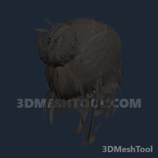 CLOTHING_ITEM_F_HAIR_002_DARKEST_BROWN: foto do modelo no RedM (RDR2)