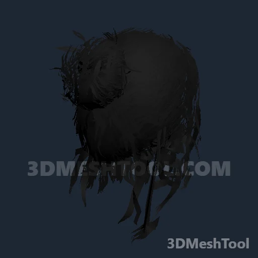 CLOTHING_ITEM_F_HAIR_002_JET_BLACK: foto do modelo no RedM (RDR2)