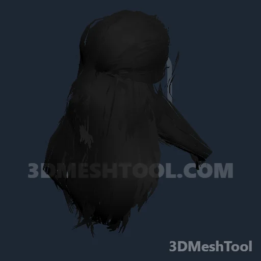 CLOTHING_ITEM_F_HAIR_006_JET_BLACK: foto do modelo no RedM (RDR2)