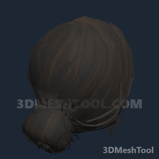 CLOTHING_ITEM_F_HAIR_008_DARKEST_BROWN: foto do modelo no RedM (RDR2)